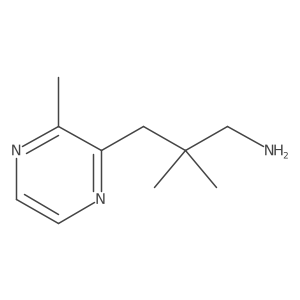 2,2-Dimethyl-3-(3-methylpyrazin-2-yl)propan-1-amine结构式