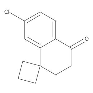 7'-chloro-3',4'-dihydro-2'H-spiro[cyclobutane-1,1'-naphthalene]-4'-one Structure