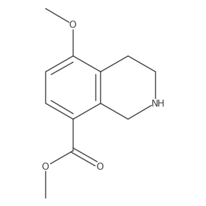 Methyl 5-methoxy-1,2,3,4-tetrahydroisoquinoline-8-carboxylate结构式