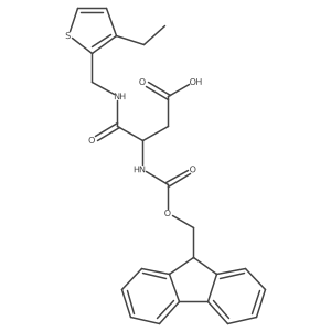 3-{[(3-ethylthiophen-2-yl)methyl]carbamoyl}-3-({[(9H-fluoren-9-yl)methoxy]carbonyl}amino)propanoic acid Structure
