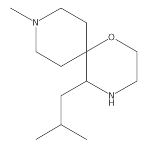 9-Methyl-5-(2-methylpropyl)-1-oxa-4,9-diazaspiro[5.5]undecane结构式