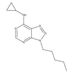 N-cyclopropyl-3-pentyl-3H-[1,2,3]triazolo[4,5-d]pyrimidin-7-amine Structure
