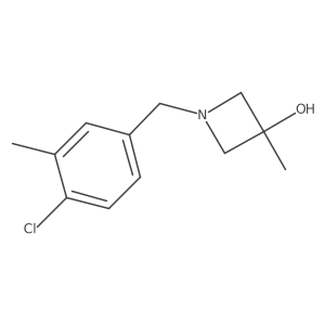 1-[(4-Chloro-3-methylphenyl)methyl]-3-methylazetidin-3-ol结构式
