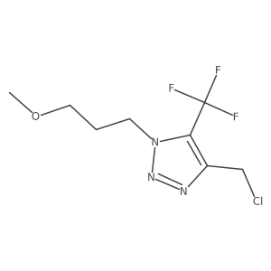 4-(chloromethyl)-1-(3-methoxypropyl)-5-(trifluoromethyl)-1H-1,2,3-triazole Structure