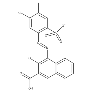 4-[(5-Chloro-4-methyl-2-sulfonatophenyl)diazenyl]-3-hydroxy-2-naphthalenecarboxylate Structure