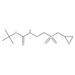 tert-butyl N-{2-[(oxiran-2-yl)methanesulfonyl]ethyl}carbamate结构式