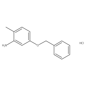5-(Benzyloxy)-2-methylaniline hydrochloride结构式