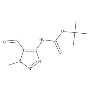 tert-Butyl (5-formyl-1-methyl-1H-1,2,3-triazol-4-yl)carbamate结构式