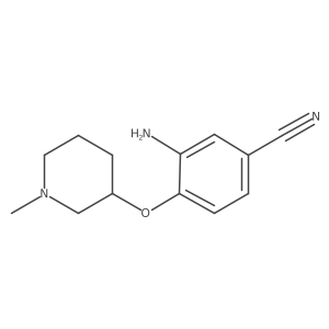 3-Amino-4-((1-methylpiperidin-3-YL)oxy)benzonitrile Structure