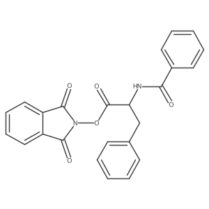 1,3-dioxo-2,3-dihydro-1H-isoindol-2-yl 3-phenyl-2-(phenylformamido)propanoate结构式