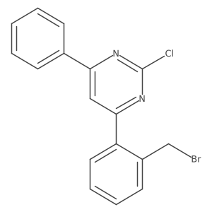 4-[2-(Bromomethyl)phenyl]-2-chloro-6-phenylpyrimidine Structure