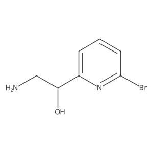 (1R)-2-amino-1-(6-bromopyridin-2-yl)ethan-1-ol结构式