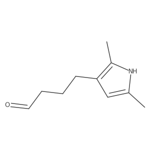 4-(2,5-dimethyl-1H-pyrrol-3-yl)butanal Structure