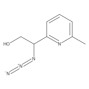2-Azido-2-(6-methylpyridin-2-yl)ethan-1-ol Structure