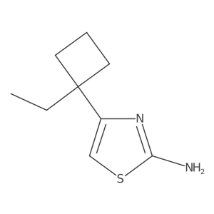 4-(1-Ethylcyclobutyl)-1,3-thiazol-2-amine Structure