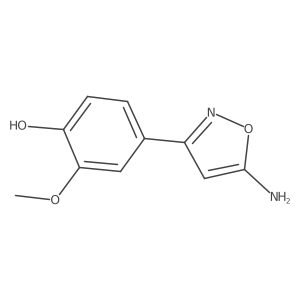 4-(5-Amino-1,2-oxazol-3-yl)-2-methoxyphenol Structure