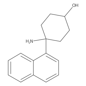 4-Amino-4-(naphthalen-1-yl)cyclohexan-1-ol结构式