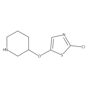 3-[(2-Chloro-1,3-thiazol-5-yl)oxy]piperidine Structure