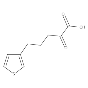 2-Oxo-5-(thiophen-3-yl)pentanoic acid结构式