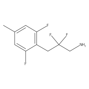 3-(2,6-Difluoro-4-methylphenyl)-2,2-difluoropropan-1-amine Structure