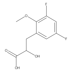 3-(3,5-Difluoro-2-methoxyphenyl)-2-hydroxypropanoic acid结构式