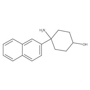 4-Amino-4-(naphthalen-2-yl)cyclohexan-1-ol结构式