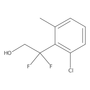 2-(2-Chloro-6-methylphenyl)-2,2-difluoroethan-1-ol结构式