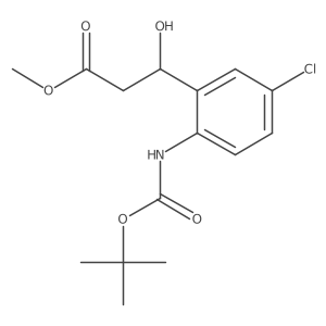 Methyl 3-(2-{[(tert-butoxy)carbonyl]amino}-5-chlorophenyl)-3-hydroxypropanoate Structure