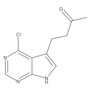 4-{4-chloro-7H-pyrrolo[2,3-d]pyrimidin-5-yl}butan-2-one结构式