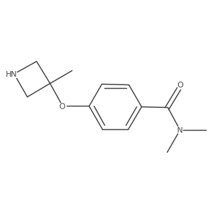 N,N-dimethyl-4-[(3-methylazetidin-3-yl)oxy]benzamide Structure