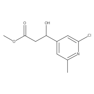 Methyl 3-(2-chloro-6-methylpyridin-4-yl)-3-hydroxypropanoate Structure