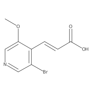 3-(3-Bromo-5-methoxypyridin-4-yl)prop-2-enoic acid Structure