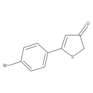 5-(4-Bromophenyl)thiophen-3-one结构式