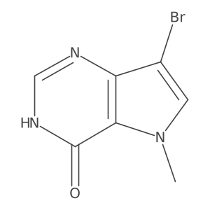 7-Bromo-5-methyl-3H-pyrrolo[3,2-d]pyrimidin-4-one结构式