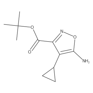 Tert-butyl 5-amino-4-cyclopropyl-1,2-oxazole-3-carboxylate Structure