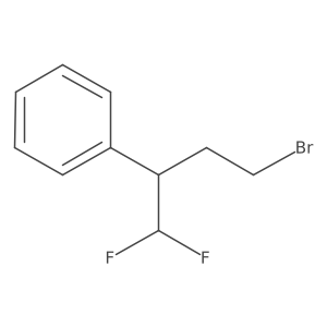 (4-Bromo-1,1-difluorobutan-2-yl)benzene结构式
