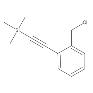 (2-((Trimethylsilyl)ethynyl)phenyl)methanol Structure