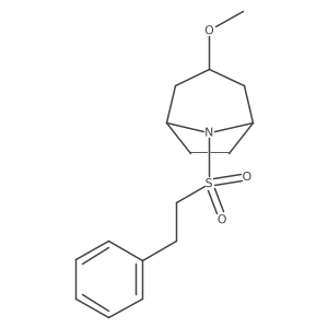 (1R,5S)-3-methoxy-8-(phenethylsulfonyl)-8-azabicyclo[3.2.1]octane Structure