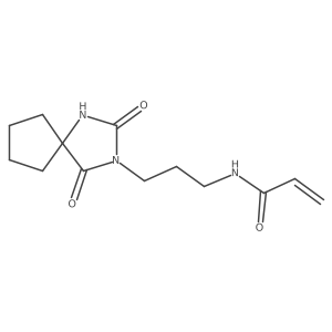 N-(3-{2,4-dioxo-1,3-diazaspiro[4.4]nonan-3-yl}propyl)prop-2-enamide Structure