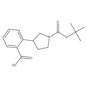 (r)-2-(1-(Tert-butoxycarbonyl)pyrrolidin-3-yl)benzoic acid Structure