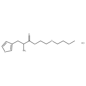 2-(2-Methoxyethoxy)ethyl 2-amino-3-thiophen-3-ylpropanoate;hydrochloride结构式