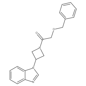 1-[3-(1H-1,3-benzodiazol-1-yl)azetidin-1-yl]-2-(benzyloxy)ethan-1-one结构式