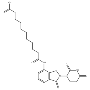 11-[[2-(2,6-Dioxo-3-piperidyl)-1-oxo-isoindolin-4-yl]amino]-11-oxo-undecanoic acid Structure