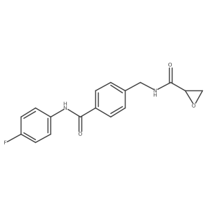 N-({4-[(4-fluorophenyl)carbamoyl]phenyl}methyl)oxirane-2-carboxamide结构式