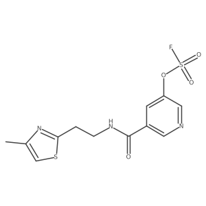 5-{[2-(4-Methyl-1,3-thiazol-2-yl)ethyl]carbamoyl}pyridin-3-yl sulfurofluoridate Structure