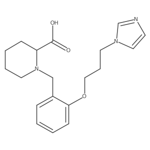1-(2-(3-(1H-Imidazol-1-yl)propoxy)benzyl)piperidine-2-carboxylic acid Structure