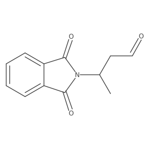 (3R)-3-(1,3-dioxoisoindol-2-yl)butanal结构式