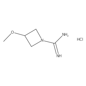 3-Methoxyazetidine-1-carboximidamide hydrochloride结构式
