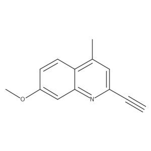 2-Ethynyl-7-methoxy-4-methylquinoline Structure