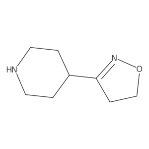 4-(4,5-Dihydro-1,2-oxazol-3-yl)piperidine Structure